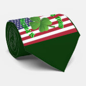 Amerikaanse St. Patrick's day Stropdas (Opgerold)