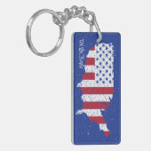 Amerikaanse staat Amerikaanse staat Sleutelhanger (Voorkant Links)