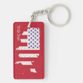 Amerikaanse staat Amerikaanse staat Sleutelhanger (achterkant)
