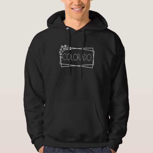 Amerikaanse staat Colorado Hoodie (Voorkant)