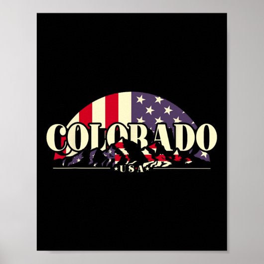Amerikaanse staat Colorado Poster (Voorkant)