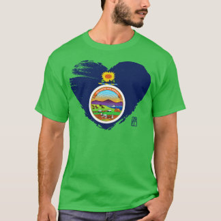 Amerikaanse staat Ik hou van Kansas vlag TShirt