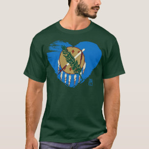 Amerikaanse staat Ik hou van Oklahoma Vlag T-shirt