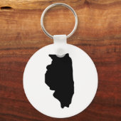 Amerikaanse staat Illinois Sleutelhanger (Voorkant)