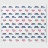 Amerikaanse staat Mississippi Stars and Stripes Cadeaupapier (Vlak)