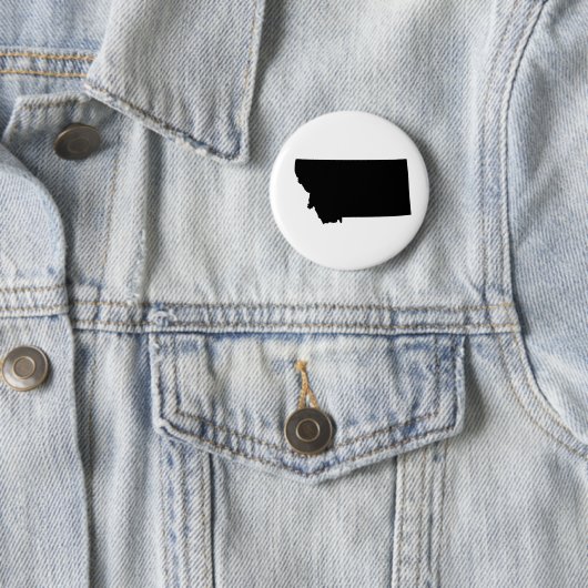 Amerikaanse staat Montana Ronde Button 5,7 Cm (In situ)