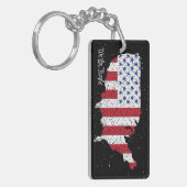 Amerikaanse staat National Keychai Sleutelhanger (Voorkant Links)