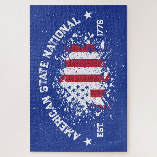 Amerikaanse staat National Peace Flag Splat Est 17 Legpuzzel (Verticaal)