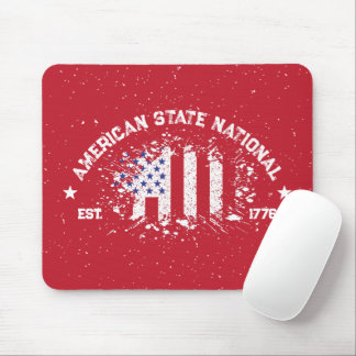 Amerikaanse staat National Peace Flag Splat Est 17 Muismat