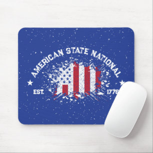 Amerikaanse staat National Peace Flag Splat Est 17 Muismat