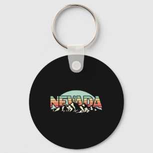 Amerikaanse staat Nevada - Vintage bergnatuur Hi Sleutelhanger