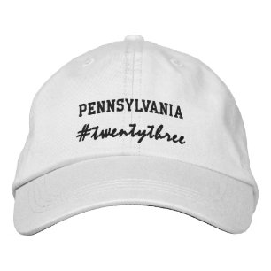 Amerikaanse staat Pennsylvania Hashtag 2023 Geborduurde Pet