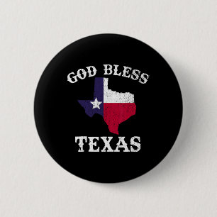 Amerikaanse staat Texas Vlag Texaanse God Bless Te Ronde Button 5,7 Cm