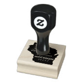 Amerikaanse staat Wisconsin Kaart Retouradres Wood Rubberstempel (Stempel)