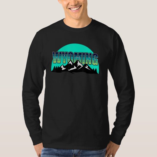 Amerikaanse staat Wyoming, Sun Moon Mountain Natuu T-shirt (Voorkant)