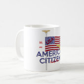 Amerikaanse staatsburger Glittered Koffiemok (Voorkant links)