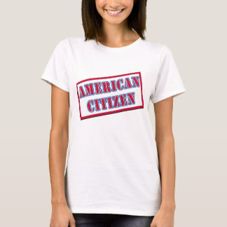 Amerikaanse staatsburger t-shirt
