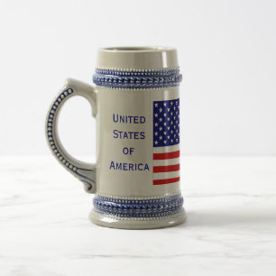 Amerikaanse staatsburger vlag Beer Stein van Janz Bierpul