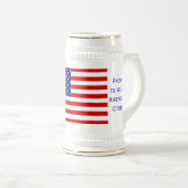 Amerikaanse staatsburger vlag Beer Stein van Janz Bierpul (Voorkant rechts)