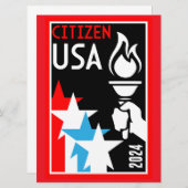 Amerikaanse staatsburgerschap geschenken (Voorkant / Achterkant)