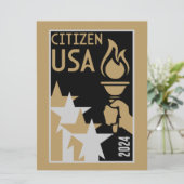 Amerikaanse staatsburgerschap geschenken (Staand voorkant)