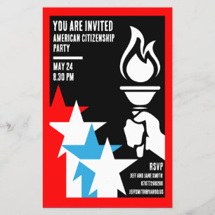 Amerikaanse staatsburgerschap geschenken flyer