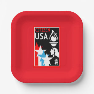 Amerikaanse staatsburgerschap geschenken papieren bordje