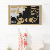 Amerikaanse staatsburgerschap geschenken spandoek (Insitu)