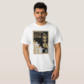 Amerikaanse staatsburgerschap geschenken t-shirt (Voorkant volledig)