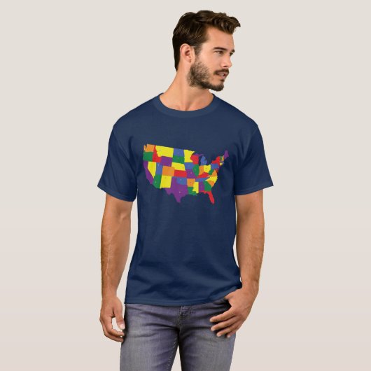 Amerikaanse staatspride t-shirt (Voorkant volledig)