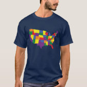 Amerikaanse staatspride t-shirt (Voorkant)