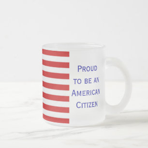 Amerikaanse staatsvlag Bevestigde koffie-Mok van J Matglas Koffiemok