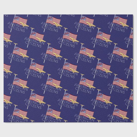 Amerikaanse staatsvlag, blauw-Gift-omslag Cadeaupapier (Vlak)