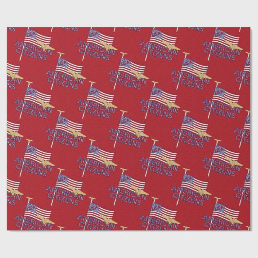 Amerikaanse staatsvlag, Rood-Gift Wrap Cadeaupapier (Vlak)