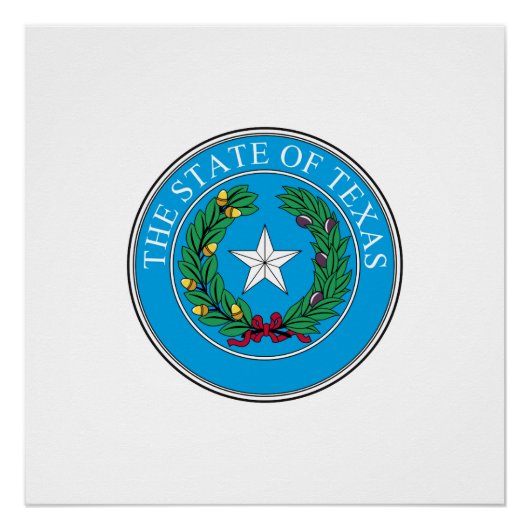 Amerikaanse staatszeehond uit Texas Perfect Poster (Voorkant)