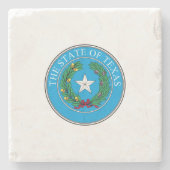 Amerikaanse staatszeehond uit Texas Stenen Onderzetter (Voorkant)