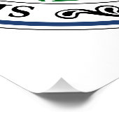 Amerikaanse staatszegel uit Pennsylvania fl Perfect Poster (Hoek)