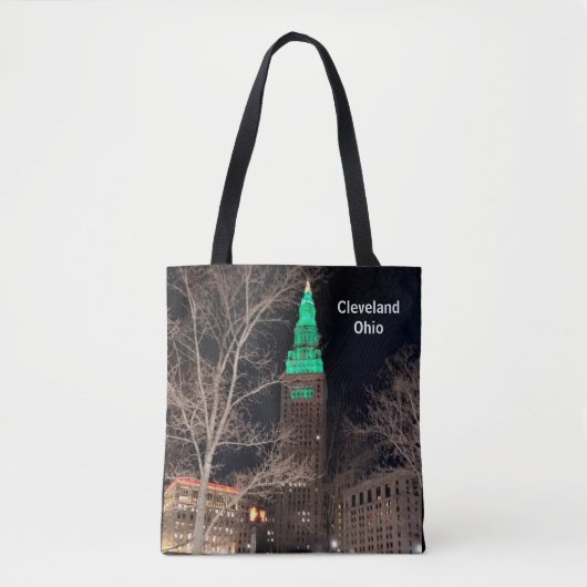 AMERIKAANSE STAD CLEVELAND OHIO TOTE BAG (Voorkant)