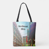 AMERIKAANSE STAD CLEVELAND OHIO TOTE BAG (Achterkant)