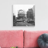 Amerikaanse stad met commerciële billboards canvas afdruk (Insitu (Woonkamer))