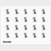 Amerikaanse Staffordshire Christmas Sweater Sticke Vierkante Sticker (Vel)