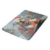 Amerikaanse Staffordshire Dog Kerstmis Badmat (Gekanteld)