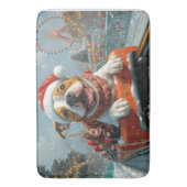 Amerikaanse Staffordshire Dog Kerstmis Badmat (Voorkant Verticaal)