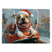 Amerikaanse Staffordshire Dog Kerstmis Groot Cadeauzakje (Achterkant)