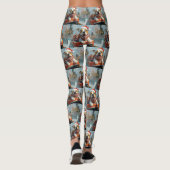 Amerikaanse Staffordshire Dog Kerstmis Leggings (Achterkant)