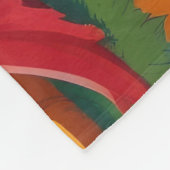 Amerikaanse Staffordshire Dog Pumpkin Halloween Fu Fleece Deken (Hoek)