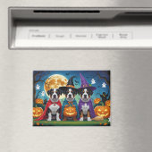 Amerikaanse Staffordshire Dog Pumpkin Halloween Fu Magneet (Insitu (Vaatwasser))