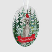 Amerikaanse Staffordshire doodsbang voor kerstmis Ornament (voorkant)