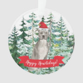 Amerikaanse Staffordshire doodsbang voor kerstmis Ornament (voorkant)