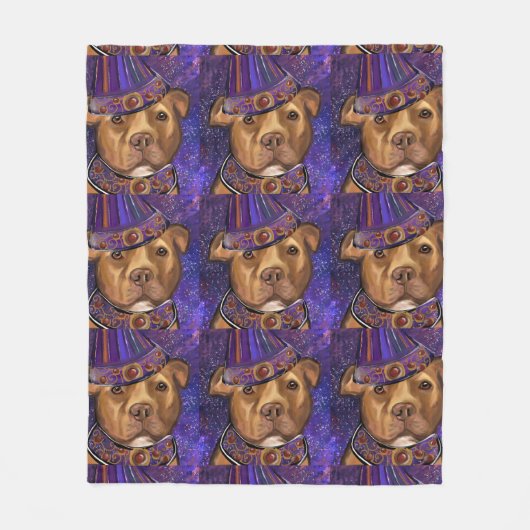 AMERIKAANSE STAFFORDSHIRE FLEECE DEKEN (Voorkant)